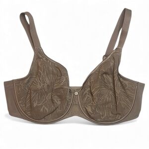 Understance Elegant Lace Underwire Bra - Latte Taupe Brown 38DDD like new